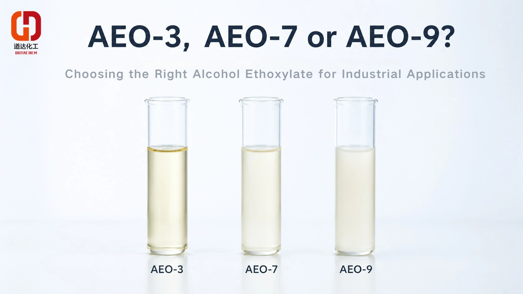 AEO-3, AEO-7 또는 AEO-9? 산업 응용 분야에 적합한 알코올 에톡실레이트 선택